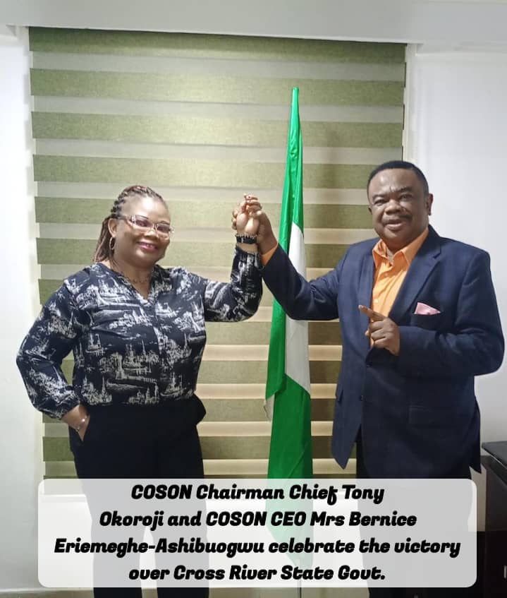 COSON CRUSHES CROSS RIVER STATE GOVERNMENT AT COURT OF APPEAL!  AWARD OF HALF A BILLION NAIRA TO COSON FOR COPYRIGHT INFRINGEMENT AT THE CALABAR CARNIVAL IS AFFIRMED